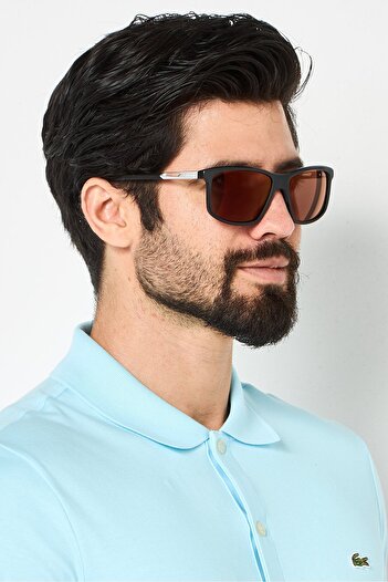 BMW Men BW0063 Square Sunglasses, Black