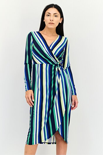 ORSAY Women Stripe Midi Dress, Multicolor