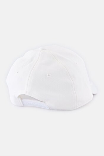 Castore Kids Boy Embroidered Logo Splash Back Cap, White