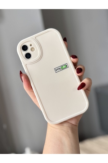 MİRAZ TASARIM iPhone 11 Ekru Patterned Case3
