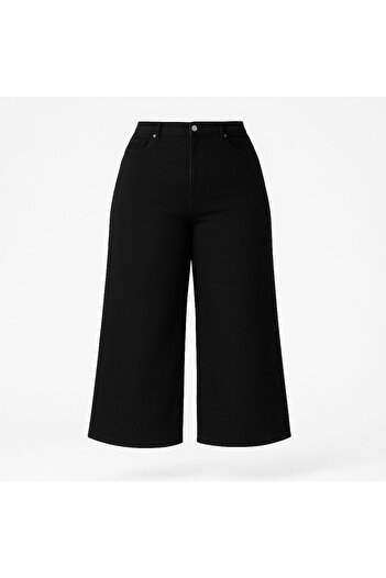 ELONİ New Season - Premium Super Battal High Waist Flexible/Lycra Wide Leg Denim Pants