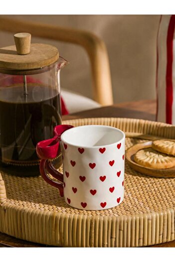LC Waikiki Heart Patterned Porcelain Mug 360 ml (W5)