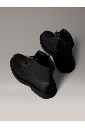 Calvin Klein COMBAT ESS LACE UP ZIP BOOT AOP