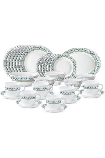 Borosil LARAH PLANO OPAL DINNER SET PERSIA, 38DSPL01-BL, 38 PC SET