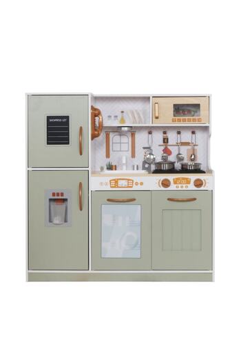 Smart Vibe Wooden Children's Kitchen Set, FrenchCuisine GREEN KIDO