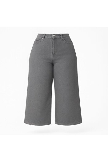 ELONİ New Season - Premium Super Battal High Waist Flexible/Lycra Wide Leg Denim Pants