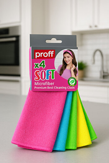 DUFF CLEAN Proff 8-Pack Microfiber Cloth Micro Fiber Cleaning Cloth 30 X 30 cm