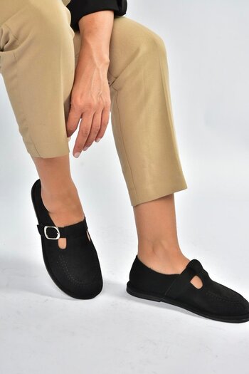 Fox Shoes V846871002 Black Suede Casual Women's Shoes