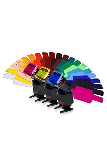 Generic Color gel filters for speedlite flashes