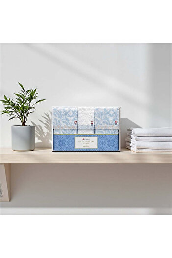 Imabari Kinsei Towel gift set – 100% premium cotton, 2 face towels, 1 hand towel, made in Japan