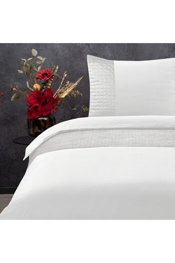Sleeptime Premium bed linen set - OEKO-TEX® Standard 100, White, Microfiber, 240 x 220 cm, Origin Netherlands