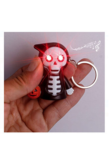 Lumi LUXURY Halloween Skeleton Keychain with Sound and Light 5cm