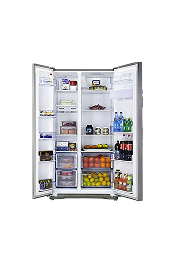 Baumatic 91cm Freestanding Side by Side Fridge & Freezer 2 Doors with Inverter Compressor 518 Liter,
