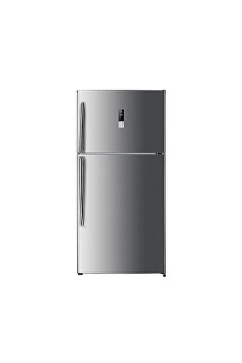 Baumatic 79cm Freestanding Top Mount Fridge/Freezer with Invertor Compressor 550 Ltrs, Steel