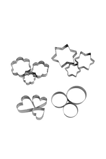 URZ GRUP 12 Pieces Stainless Steel Cookie Cutter Set