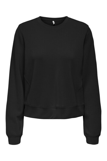 ONLY Women's Black Onlmaya L/S Modal Top Jrs Sweatshirt 15361163-Black