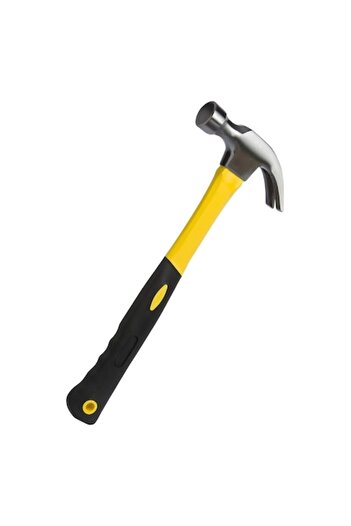 SHOPIENS Carpentry Hammer, Split Tip, Yellow Handle, 33cm, MYONNA IT & E-COMMERCE