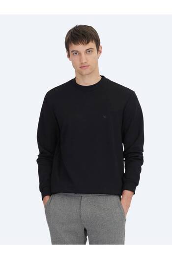 Kip Black Crew Neck Sweatshirt
