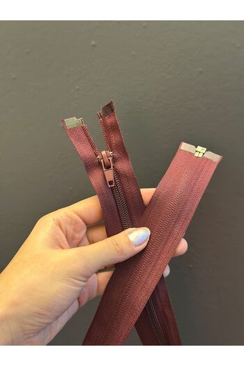 Gönülden Tasarım Plum Color Zipper 68X3 cm