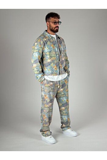 COCOPELLI Artistic Patterned Men's Suit