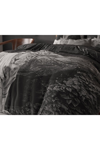 Sleeptime Premium bed linen set - OEKO-TEX® Standard 100, Grey, Cotton, 240 x 220 cm, Origin Netherlands