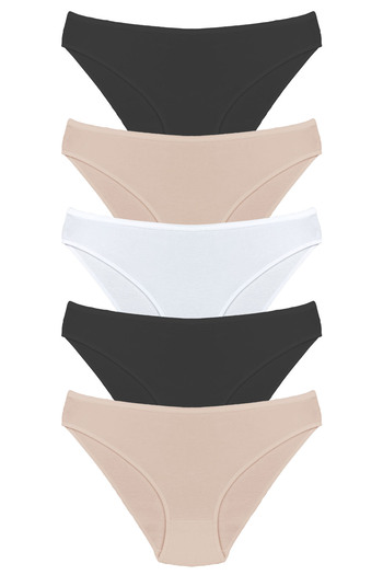 Onurel 5'li Kadın Bikini Soft Touch Pamuklu Külot