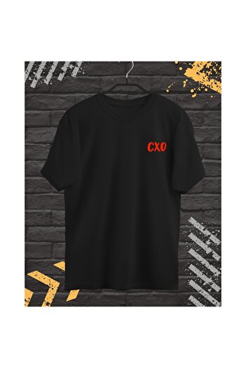 OEM Men's T-shirt with Front-Back Print, CXO Tokyo, Cotton, Black, L