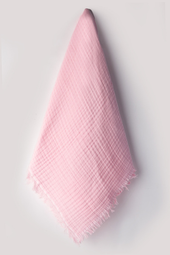 Cevval 100% Cotton with Tassel Edges 4 Layers 230 Grams 115 X100 cm Multi-Purpose Muslin Baby Blanket