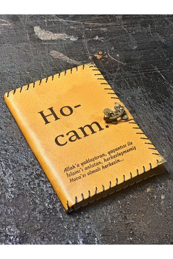 zarif atölye Hocam Written Leather Notebook Teacher's Day Gift