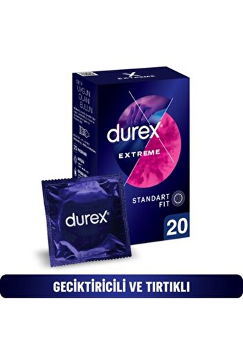 Durex Extreme 20'li ve Tırtıklı Prezervatif