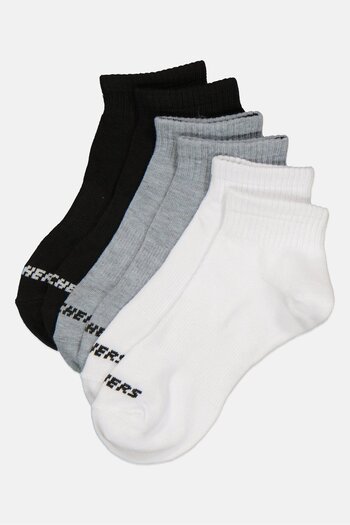 SKECHERS Women 6 Pairs Brand Logo Ankle Socks, Multicolor