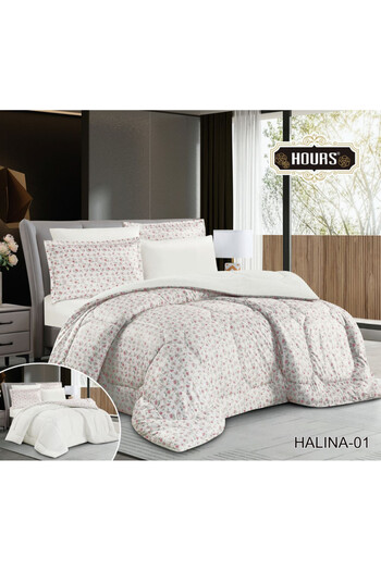 HOURS Horse Winter Fur and Velvet Bedspread with Heavy Filling, Suitable for a Single Bed Size 120 x 200 cm, 4 Pieces, 290 Stitches