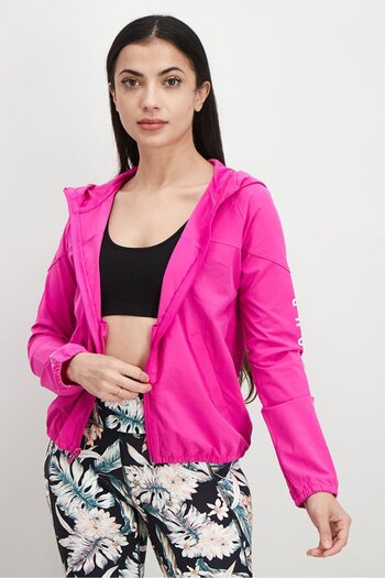 Under Armour Women Regular Fit Walking Windbreaker Jacket, Pink