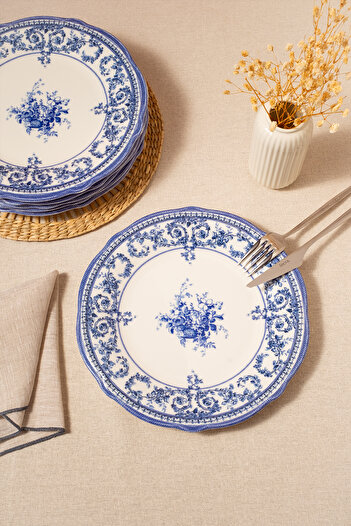 Fecra Majestic Blue 6 Piece Serving Plate Set