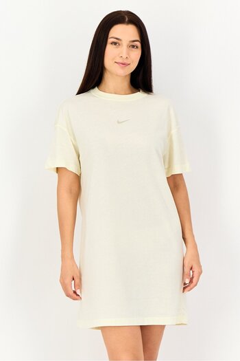 Nike Women Sportswear Fit Short Sleeve Outdoor Dress, Cream
