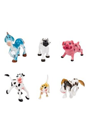 OEM Farm Animal Figures Cartoon - 6 pcs