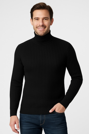 ModaPlaza Men's Turtleneck Sweater 720
