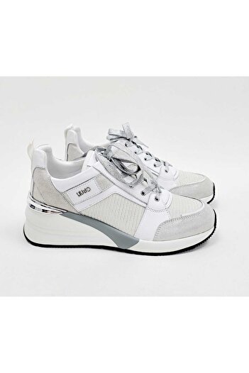 Liu Jo Women's Sneakers, Silver White,