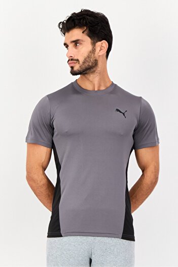 Puma Men Sportswear Fit Short Sleeve Outdoor T Shirt, Grey
