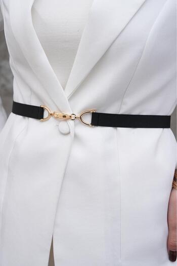 MODAM HİFA Mechanism Elastic Belt Dress Belt Waist Belt Body Belt Shirt Belt Coat Belt