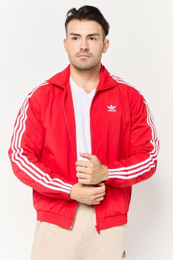 adidas Men Sportswear Fit Long Sleeve Outdoor Jacket, Red