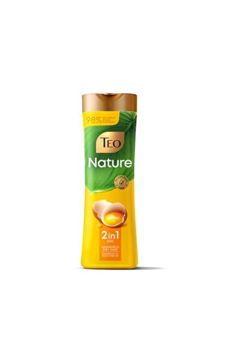 Teo Nature 2 in 1 Shampoo for Dry and Damaged Hair with Egg, 350 ml