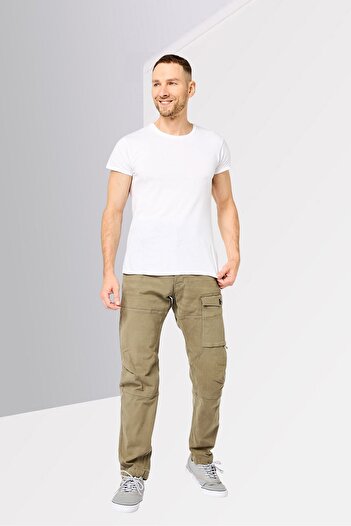 G-STAR RAW Man Tapered Fit Plain Cargo Pants, Olive