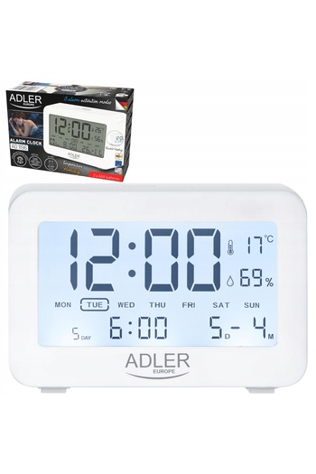 Other AD 1196 white Battery-powered alarm clock
