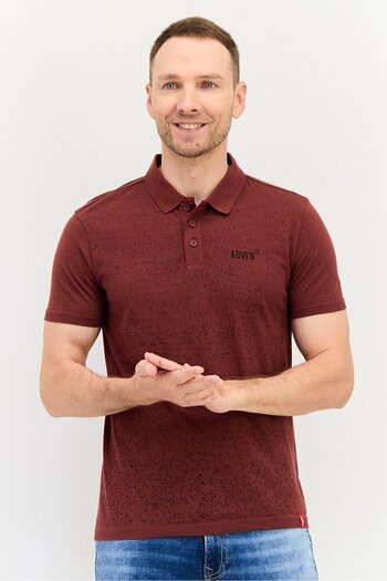 Levi's Men Regular Fit Brand Logo Short Sleeves Polo Shirt, Multicolor