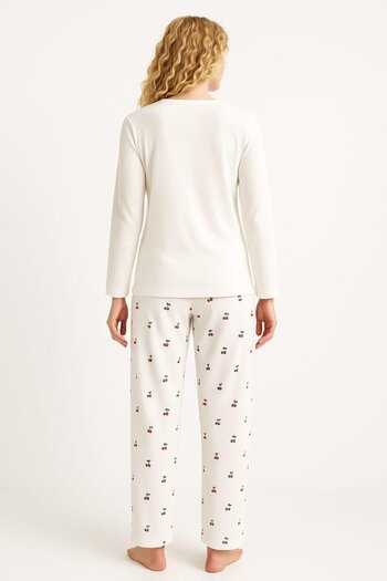 Pemilo Women's 70806 Camisole Pajama Set White