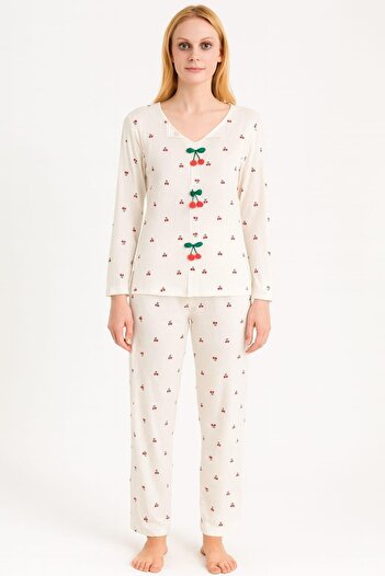 Pemilo Women's 70806 Camisole Pajama Set White
