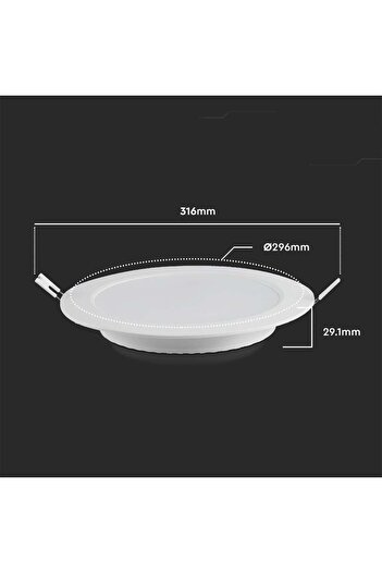 Other VTAC 24W Round LED Downlight 4000K, 2640lm