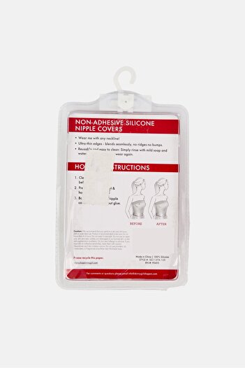 Skinny Girl Non-Adhesive Silicone Nipple Cover, Beige