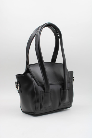 LASSO Women's Long Double Handle Magnet Closure Lined Hand and Shoulder Bag
